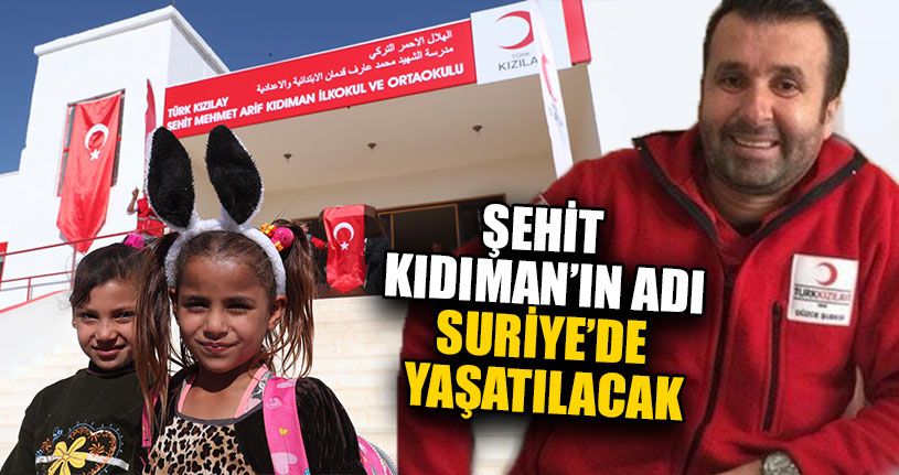 Düzceli Şehidin Adı Suriye’de Yaşatılacak