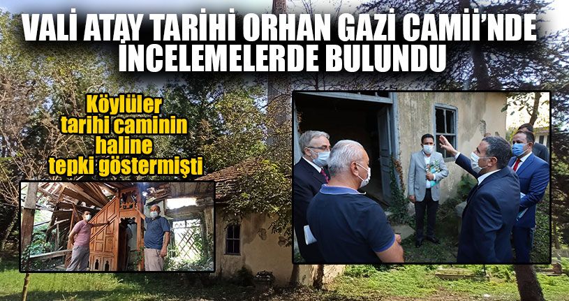 Vali Atay Tarihi Tarihi Camide İncelemelerde Bulundu