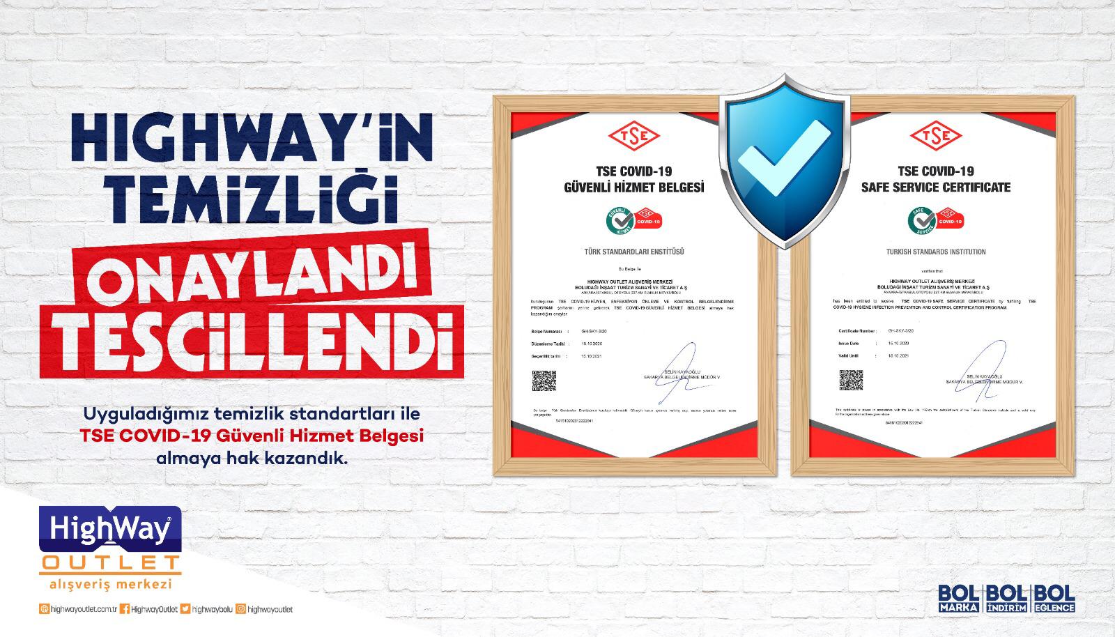 Highway Outlet sağlıklı, güvenli ve tescilli