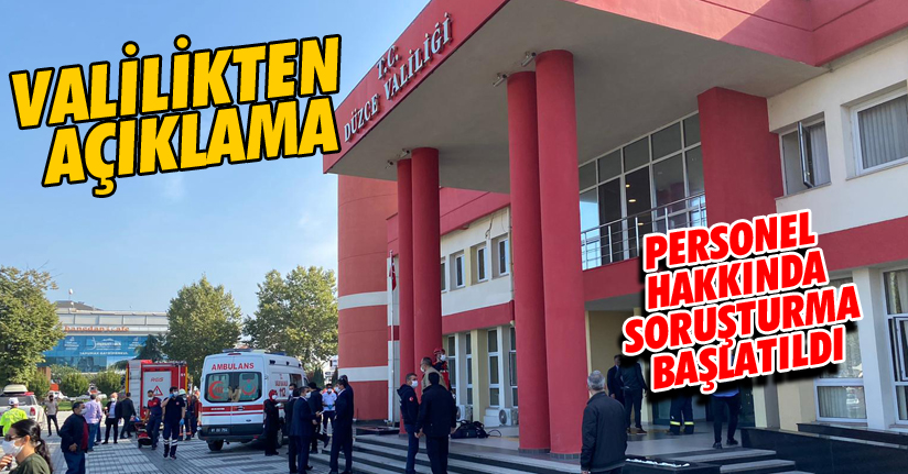 Düzce Valiliği'nden biber gazı açıklaması