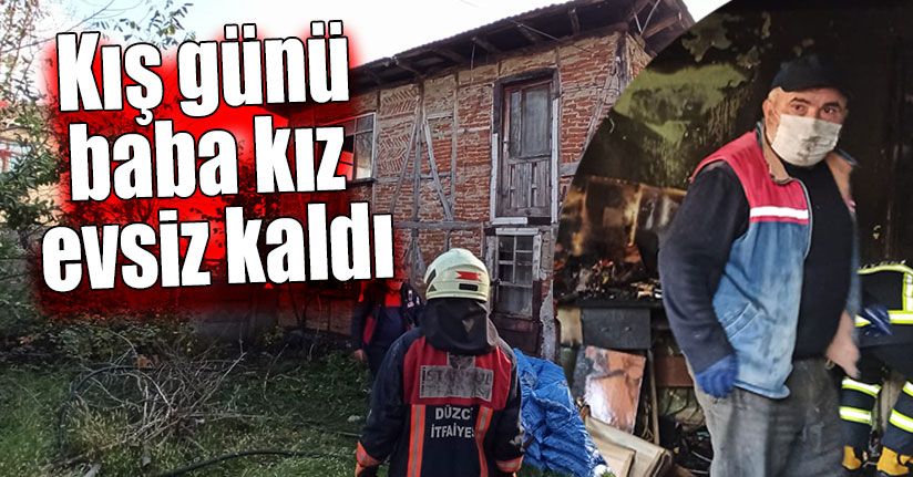 İki Katlı Ahşap Ev Kullanılmaz Hale Geldi