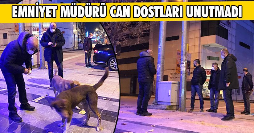 Emniyet Müdürü Can Dostları Unutmadı