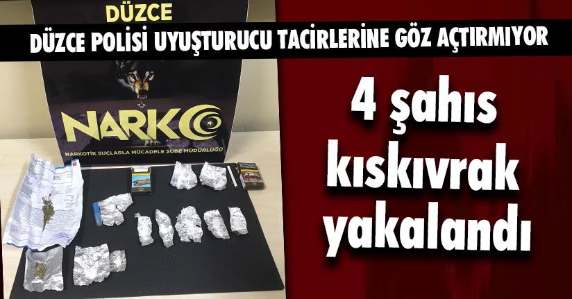 Uyuşturucu Tacirleri Kıskıvrak Yakalandı