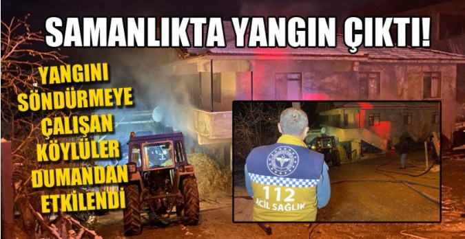 Samanlıkta Çıkan Yangın Paniğe Neden Oldu