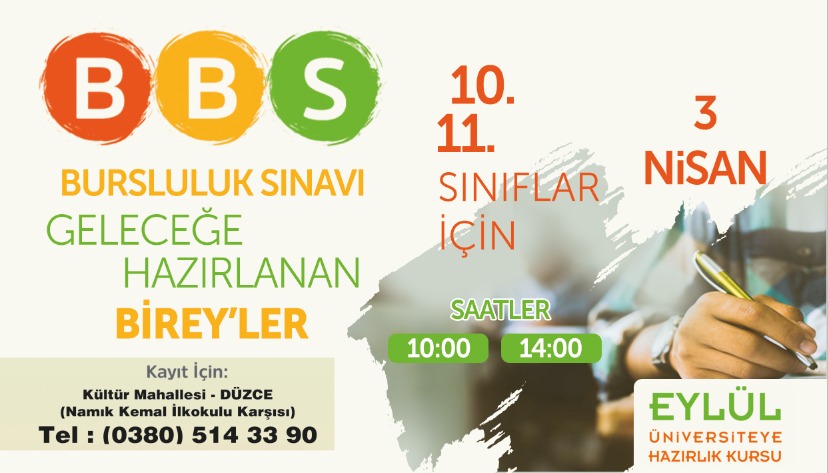 Düzce Birey Bursluluk Sınavı