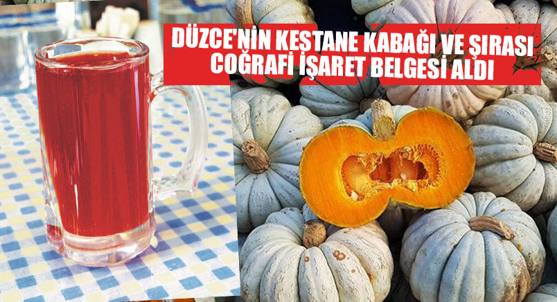 Kestane Kabağı ve Şırası Coğrafi İşaret Belgesi Aldı