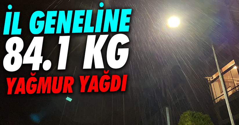 Düzce’ye gece 84.1 kilogram yağış düştü