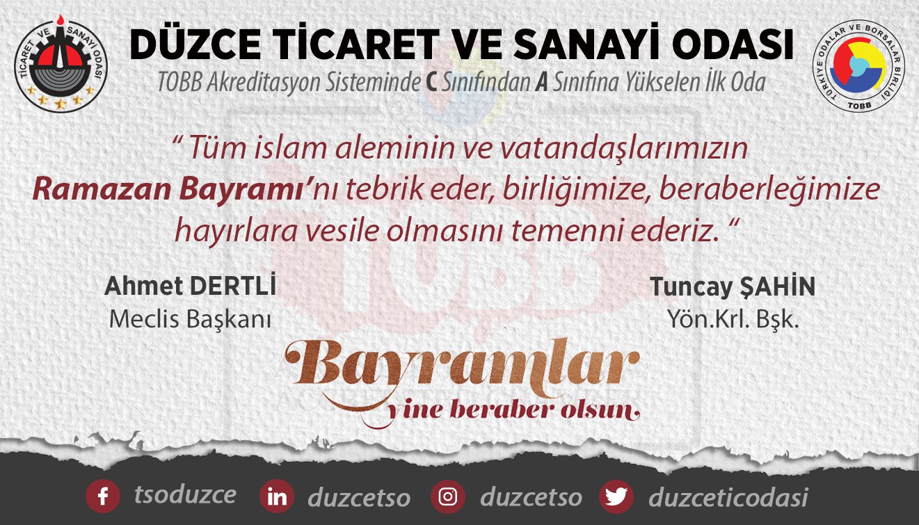 DTSO Ramazan Bayramını Kutladı