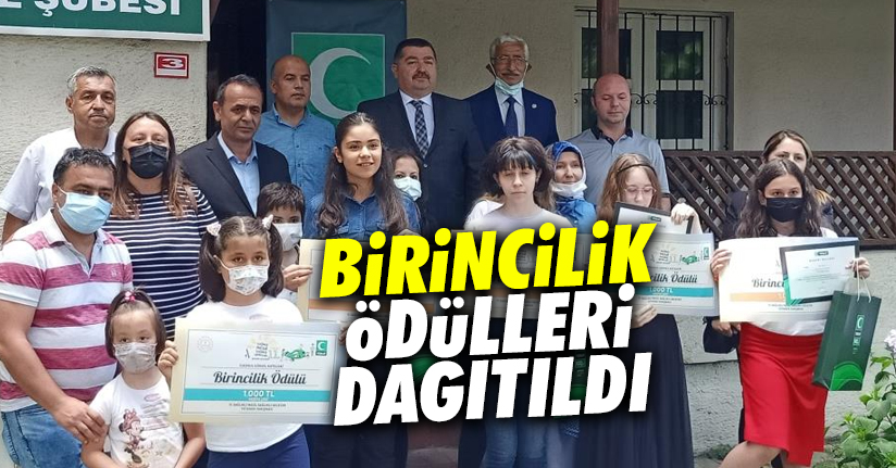 Dereceye giren öğrenciler ödüllendirildi