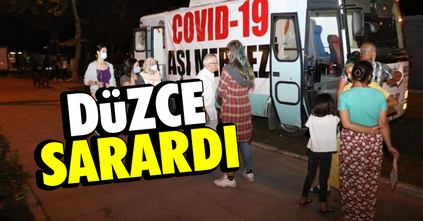 Düzce aşılamada sarı renge kavuştu