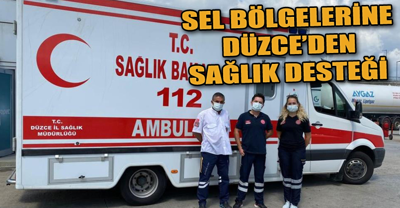 Düzce'den sağlık desteği