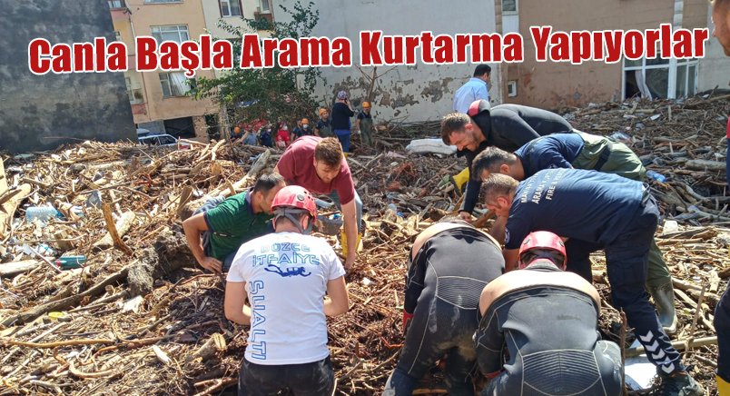 Canla Başla Arama Kurtarma Yapıyorlar