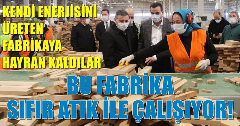 Kendi enerjisini üreten fabrikaya hayran kaldılar