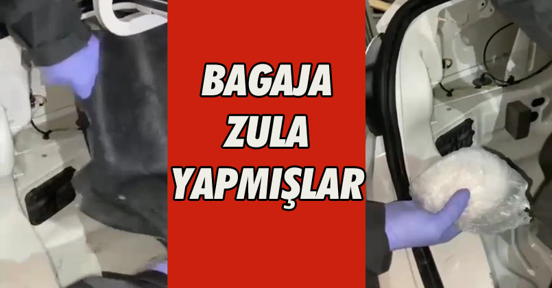 Bagajda gizlenen uyuşturucuyu polis ekipleri buldu