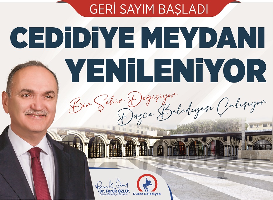 CEDİDİYE MEYDANI YENİLENİYOR