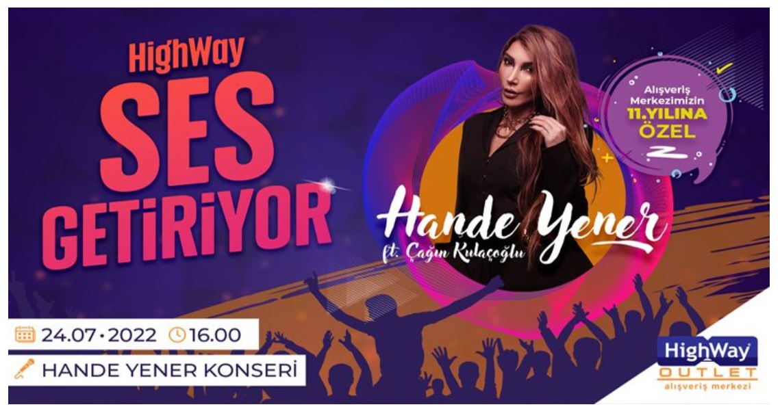 Hande Yener Highway Outlet'de