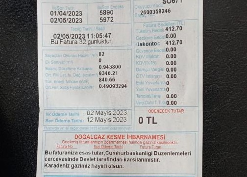 Doğalgaz faturaları “0” TL gelmeye başladı