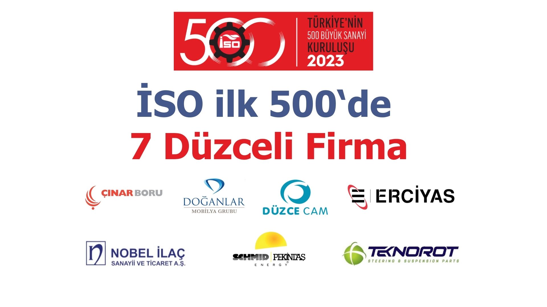 İlk 500’de yedi Düzceli firması var