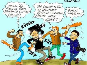 Karikatüristten Saldırıya Uğrayan Gazeteciye Destek