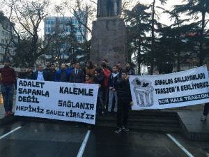 Trabzonsporlu Taraftarlar Savcı Kiraz’a Yapılan Terör Saldırısını Protesto Etti