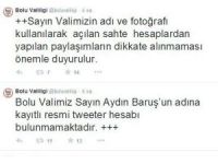 Bolu Valiliğinden Twitter Açıklaması