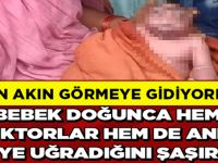 ANNESİ EMZİRMEYE ÇEKİNİYOR, HERKES AKIN AKIN BEBEĞİ GÖRMEYE GİDİYOR!