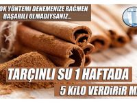 Tarçınlu Su İçerek 7 Günde 5 Kilo Verebilirsiniz!