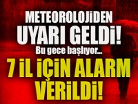 Meteoroloji’den 7 İlimiz İçin Kırmızı Alarm Verildi