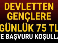 Devletten gençlere günlük 75 TL!