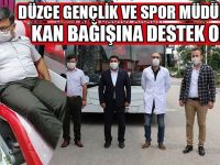 Gençlik Ve Spor Müdürlüğü Kan Bağışına Destek Oldu