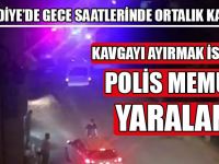 Kavgayı Ayırmak İsteyen Polis Memuru Yaralandı