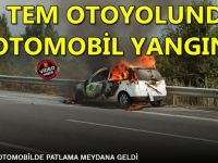 Yanan Otomobil Yürekleri Ağza Getirdi