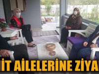 Şehit ailelerine ziyaretler devam ediyor