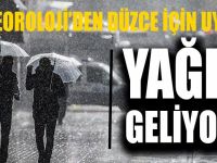 Meteoroloji’den Düzce İçin Yağış Uyarısı