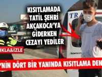 Düzce’nin Dört Bir Yanında Kısıtlama Denetimi