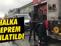 Halkı afetlere karşı bilinçlendiriyor