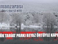 Gölcük Tabiat Parkı Beyaz Örtüyle Kaplandı