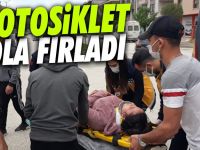 Motosiklet minibüse çarptı: 1 yaralı