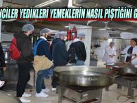 Öğrenciler yedikleri yemeklerin nasıl piştiğini gördü