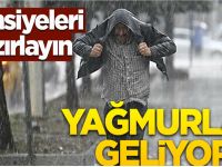 METEOROLOJİDEN SAĞANAK YAĞIŞ UYARISI