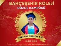 Bahçeşehir Koleji öğrencisi Türkiye 1. oldu