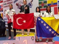 Düzceli sporcu Leyla Özkan Balkan ikincisi oldu